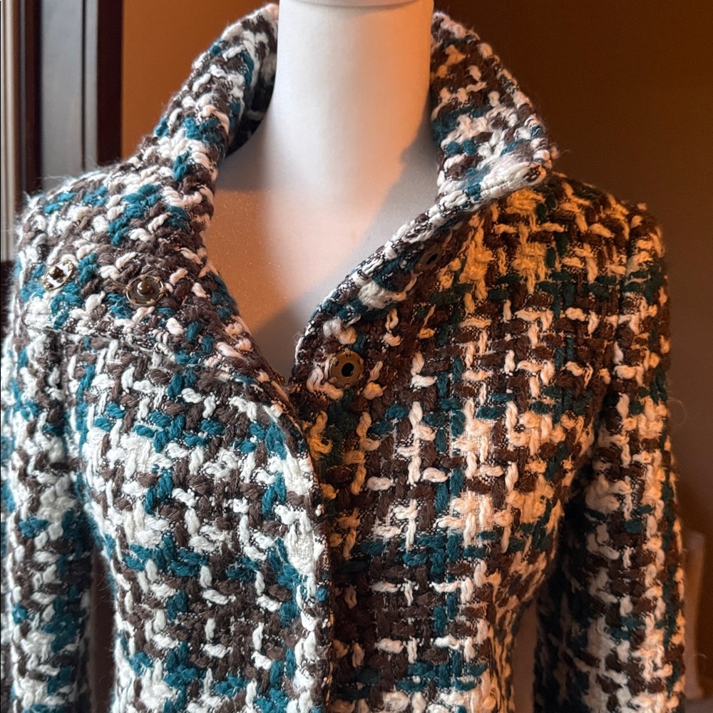 Arden B Textured Wool Blend Coat - Picture 2 of 8